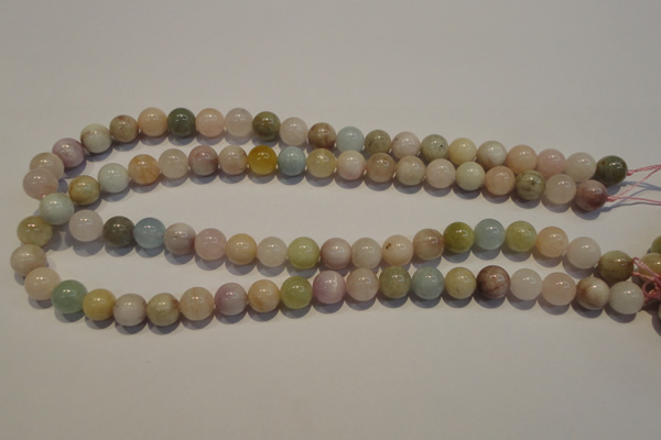CMG04 15.5 inches 10mm round AB grade natural morganite beads