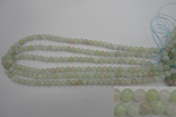 CMG101 15.5 inches 6mm round natural morganite beads wholesale