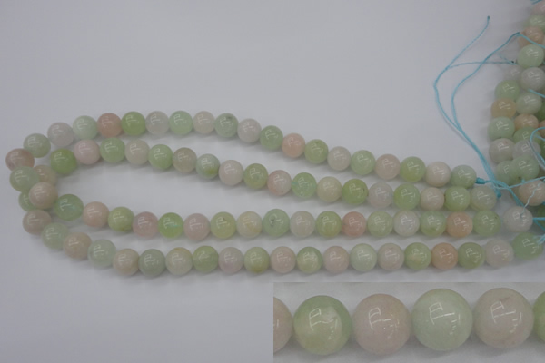 CMG103 15.5 inches 10mm round natural morganite beads wholesale