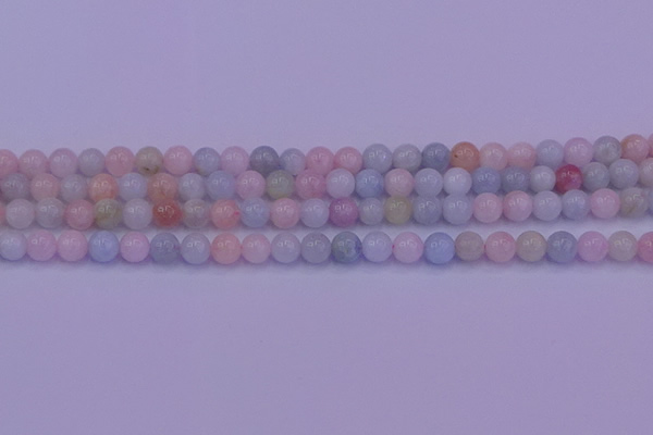 CMG141 15.5 inches 6mm round natural morganite gemstone beads