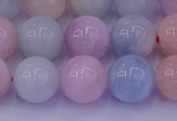 CMG143 15.5 inches 10mm round natural morganite gemstone beads