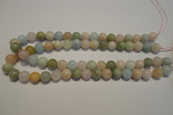 CMG15 15.5 inches 12mm round A grade natural morganite beads