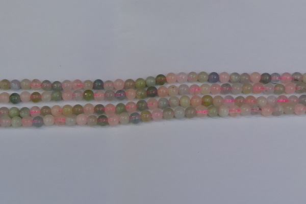 CMG171 15.5 inches 6mm round morganite gemstone beads wholesale