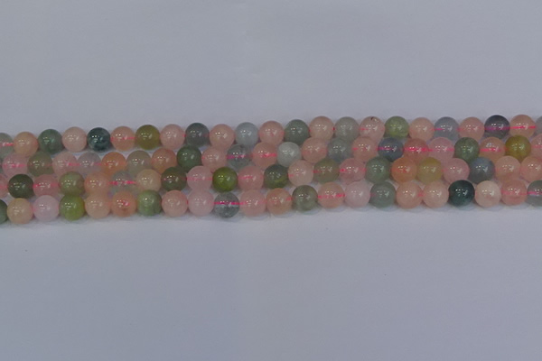 CMG172 15.5 inches 8mm round morganite gemstone beads wholesale