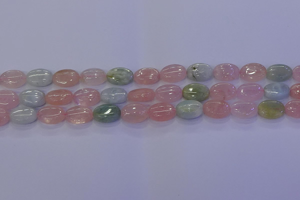 CMG237 15.5 inches 8*12mm oval morganite beads wholesale