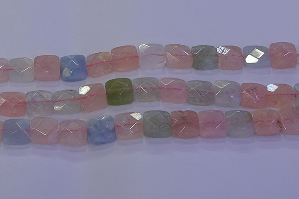 CMG262 15.5 inches 16*16mm faceted square morganite beads