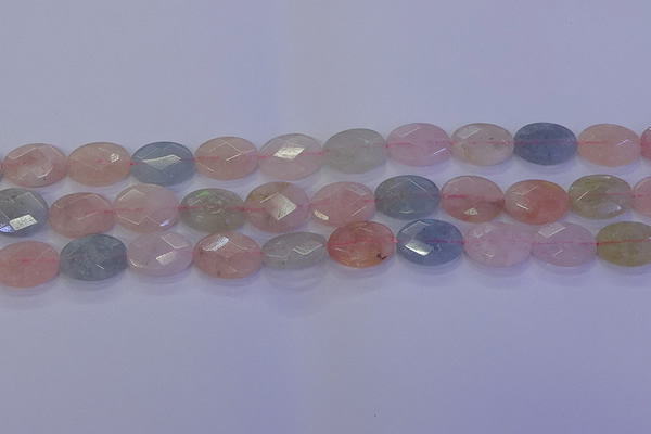 CMG265 15.5 inches 8*12mm faceted oval morganite beads