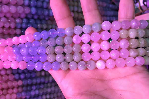 CMG316 15.5 inches 7mm round morganite gemstone beads