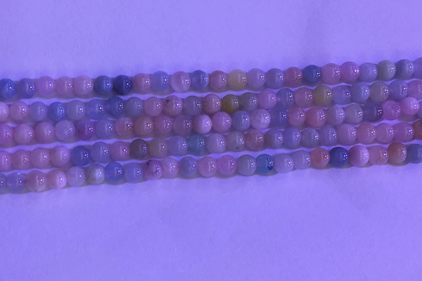 CMG360 15.5 inches 4mm round natural morganite gemstone beads
