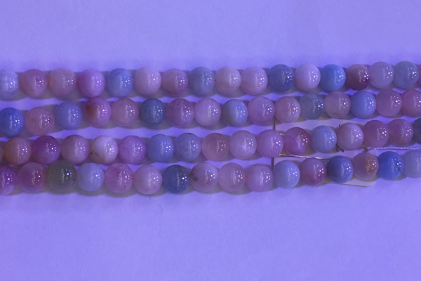 CMG361 15.5 inches 6mm round natural morganite gemstone beads