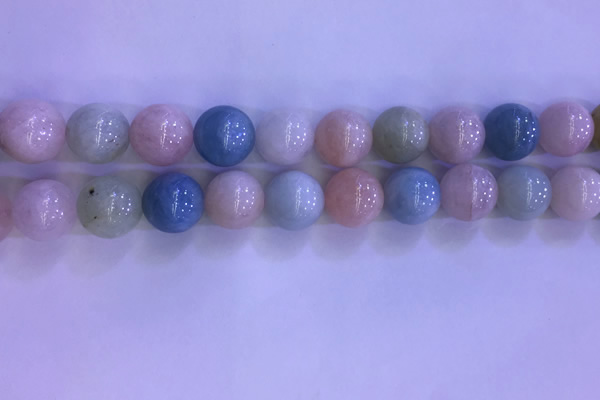 CMG365 15.5 inches 14mm round natural morganite gemstone beads