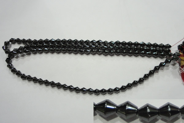 CMH132 15.5 inches 6*7mm bicone magnetic hematite beads