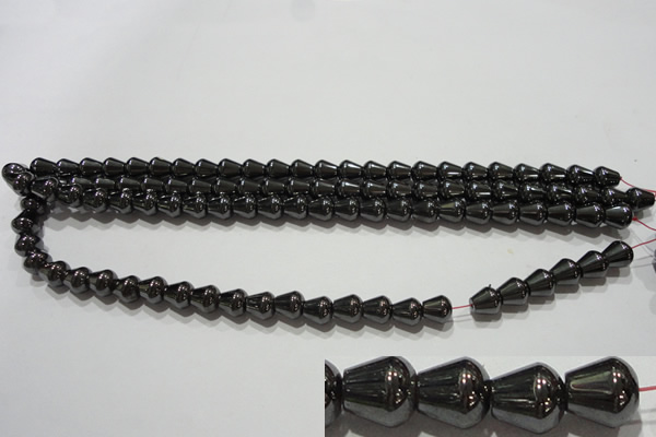 CMH138 15.5 inches 8*8mm teardrop magnetic hematite beads