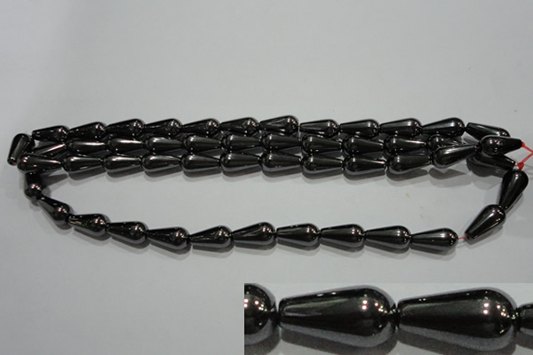 CMH140 15.5 inches 8*16mm teardrop magnetic hematite beads