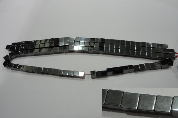 CMH160 15.5 inches 6*6mm cube magnetic hematite beads wholesale