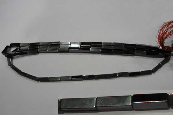 CMH164 15.5 inches 4*13mm cuboid magnetic hematite beads