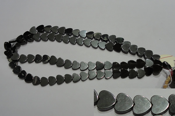 CMH175 15.5 inches 10*10mm heart magnetic hematite beads wholesale