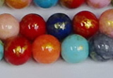 CMJ1012 15.5 inches 8mm round mixed Mashan jade beads wholesale
