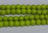 CMJ218 15.5 inches 4mm round Mashan jade beads wholesale