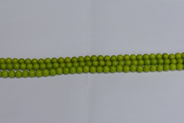 CMJ268 15.5 inches 6mm round Mashan jade beads wholesale