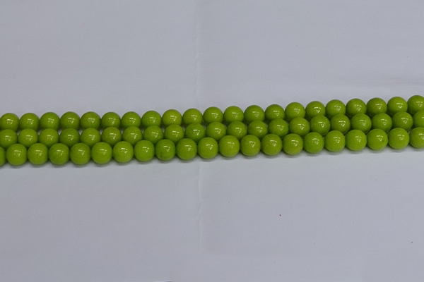 CMJ269 15.5 inches 8mm round Mashan jade beads wholesale
