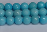 CMJ276 15.5 inches 8mm round Mashan jade beads wholesale