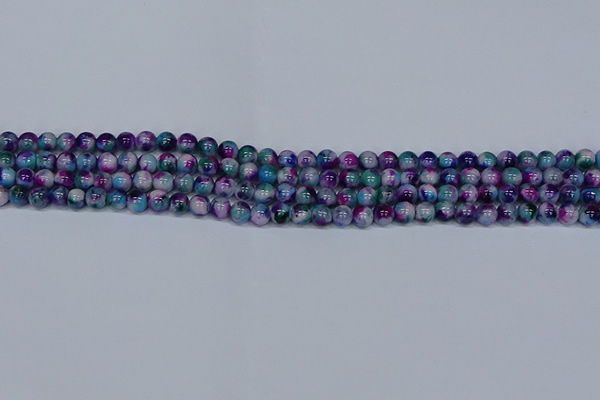 CMJ407 15.5 inches 4mm round rainbow jade beads wholesale