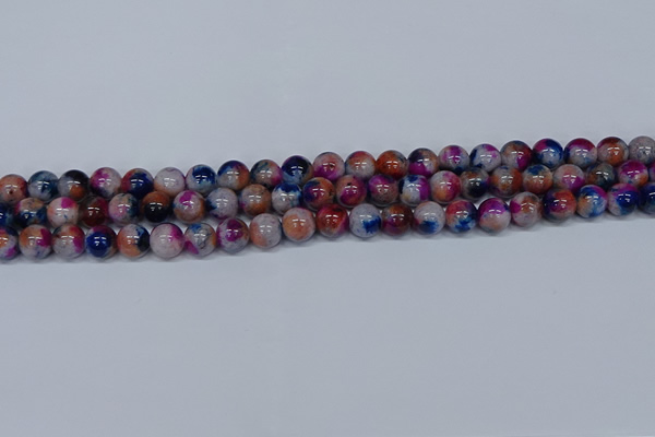 CMJ430 15.5 inches 8mm round rainbow jade beads wholesale