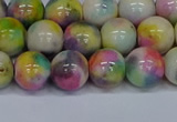 CMJ438 15.5 inches 10mm round rainbow jade beads wholesale