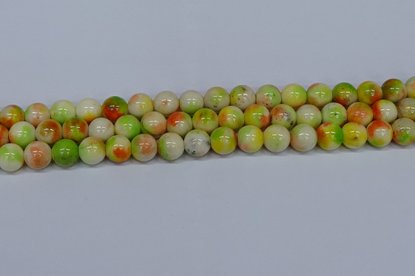 CMJ453 15.5 inches 12mm round rainbow jade beads wholesale