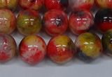 CMJ488 15.5 inches 12mm round rainbow jade beads wholesale