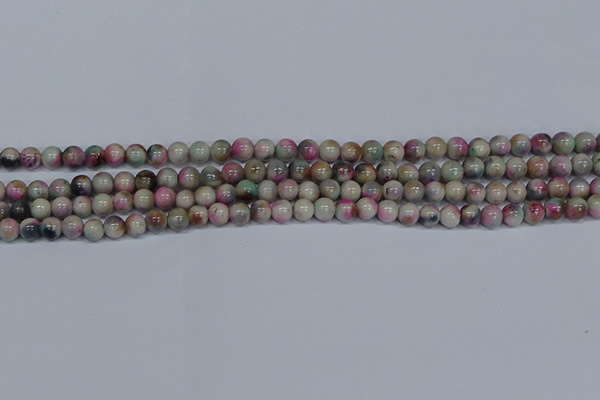 CMJ492 15.5 inches 6mm round rainbow jade beads wholesale