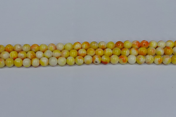 CMJ507 15.5 inches 8mm round rainbow jade beads wholesale