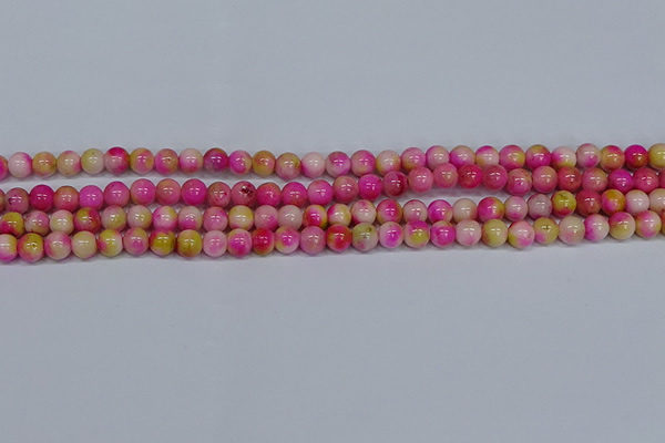 CMJ513 15.5 inches 6mm round rainbow jade beads wholesale