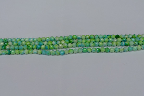 CMJ519 15.5 inches 4mm round rainbow jade beads wholesale