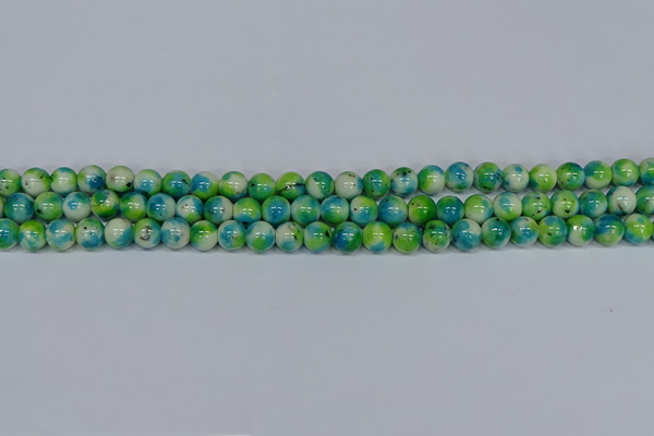 CMJ521 15.5 inches 8mm round rainbow jade beads wholesale
