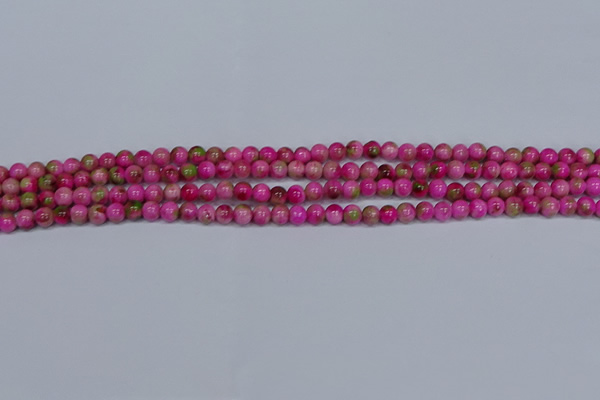 CMJ547 15.5 inches 4mm round rainbow jade beads wholesale