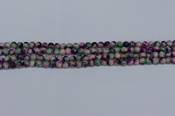 CMJ597 15.5 inches 6mm round rainbow jade beads wholesale