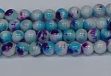 CMJ610 15.5 inches 4mm round rainbow jade beads wholesale
