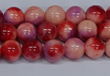 CMJ619 15.5 inches 8mm round rainbow jade beads wholesale