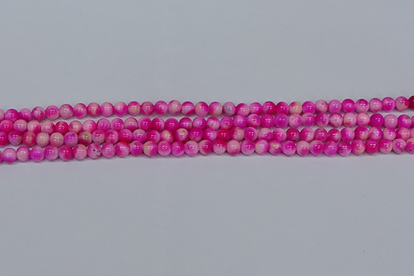 CMJ638 15.5 inches 4mm round rainbow jade beads wholesale