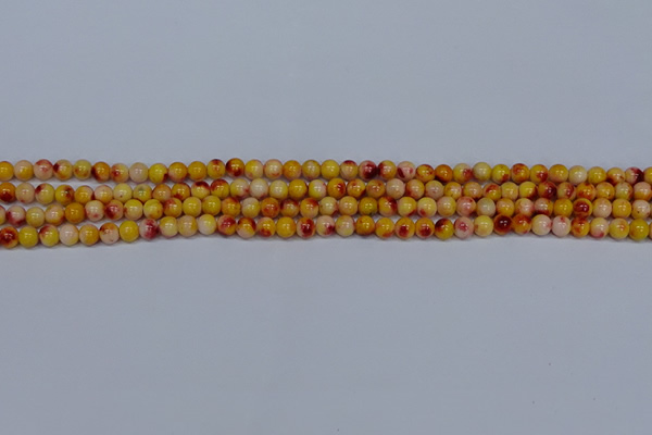 CMJ645 15.5 inches 4mm round rainbow jade beads wholesale