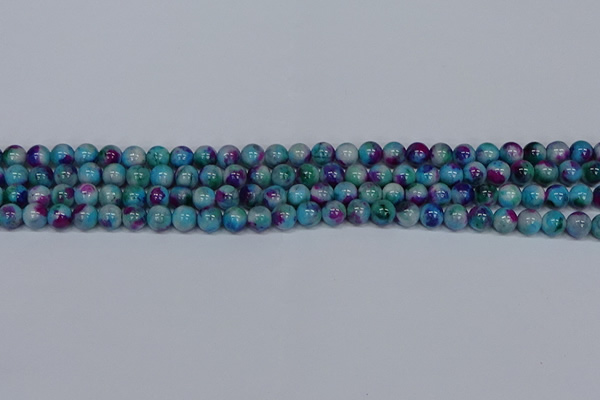 CMJ688 15.5 inches 6mm round rainbow jade beads wholesale