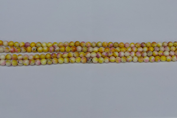 CMJ694 15.5 inches 4mm round rainbow jade beads wholesale