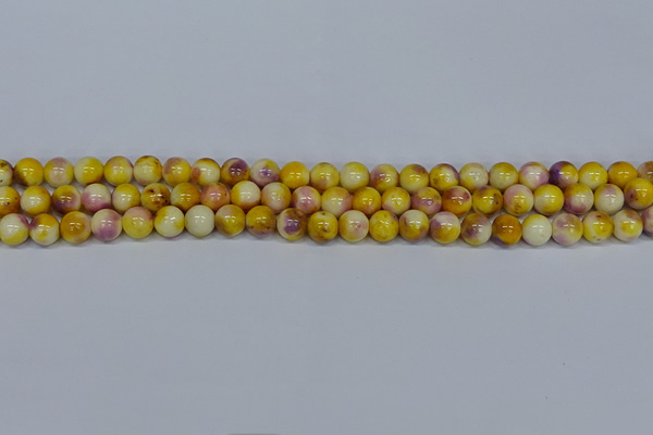 CMJ696 15.5 inches 8mm round rainbow jade beads wholesale