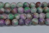 CMJ716 15.5 inches 6mm round rainbow jade beads wholesale