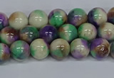 CMJ717 15.5 inches 8mm round rainbow jade beads wholesale