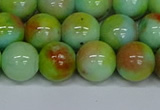 CMJ740 15.5 inches 12mm round rainbow jade beads wholesale