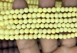 CMJ805 15.5 inches 4mm round matte Mashan jade beads wholesale