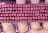 CMJ830 15.5 inches 4mm round matte Mashan jade beads wholesale